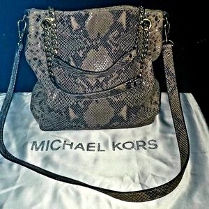 Michael Kors Python Print Crossbody Purse